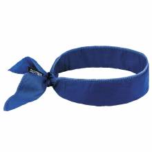 Chill-Its 6702  Solid Blue Evap. Cooling Bandana - Embedded Polymers - Tie