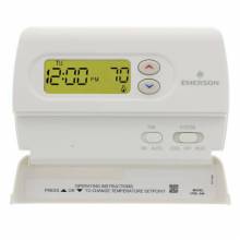 White Rodgers 1F86-344 Non-Programmable Thermostat, Hardwired or Battery Powered