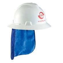 Chill-Its 6717CT  Blue Evap. Hard Hat Neck Shade w/ Cooling Towel