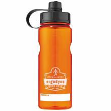 Chill-Its 5151 1 ltr Orange Plastic Wide Mouth Water Bottle
