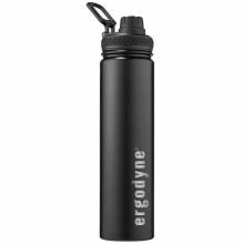 Chill-Its 5152 750 ml Black Insulated Stainless Steel Water Bottle