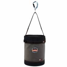 Arsenal 5940T L Gray Swiveling Carabiner Canvas Hoist Bucket with Top