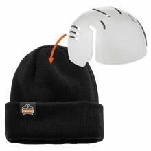N-Ferno 6811ZI  Black Rib Knit Hat with Bump Cap Insert