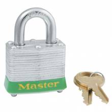 MASTER LOCK® 470-3KABLU-0387 4 PIN TUMBLER PADLOCK KEYED ALIKE W/BLUE SAFE(6 EA/1 BOX)