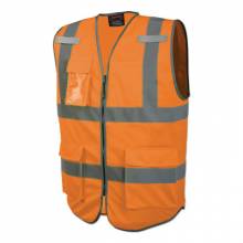 Pioneer® V1023850UXL PIoneer® 6958U/6959U Hi-Vis Solid Multi-Pocket Safety Vests
