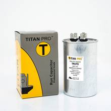 Titan Pro TRCFD4075 TITAN PRO Run Capacitor 40+7.5 MFD 440/370 Volt Round