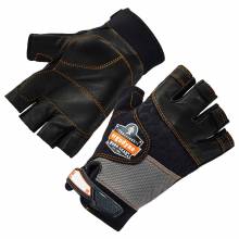 ProFlex 901 S Black Half-Finger Leather Impact Gloves