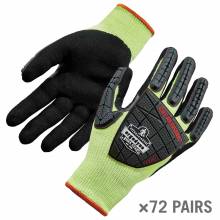 ProFlex 7141-Case S Lime Nitrile-Coated DIR Level 4 Cut Gloves - Case