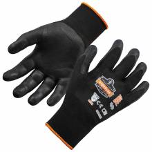 ProFlex 7001 L Black Abrasion Resistant Nitrile-Coated Gloves DSX