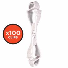 Squids 3400-BULK  Granite Glove Clip - Dual Clip Mount - 100 Pack