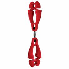 Squids 3420  Red Swiveling Glove Clip Holder - Dual Clips