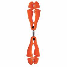 Squids 3420  Orange Swiveling Glove Clip Holder - Dual Clips