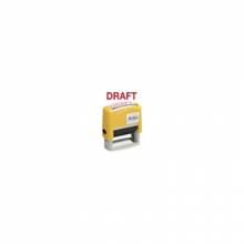 AbilityOne 7520012074116 SKILCRAFT Pre-Inked Message Stamp - Message Stamp - "DRAFT" - 0.50" Impression Width x 1.75" Impression Length - 50000 Impression(s) - Red - 1 Each