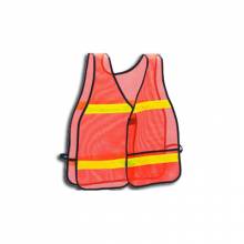 AbilityOne 8415013940216 SKILCRAFT High Visibility Vest - One Size Fits All, Orange with Reflective Tape - Vinyl - 1 Each - Orange, Yellow
