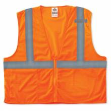 GloWear 8210Z XS Orange Type R Class 2 Economy Mesh Vest