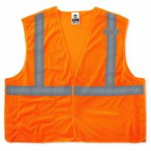 GloWear 8215BA XS Orange Type R Class 2 Econo Breakaway Mesh Vest