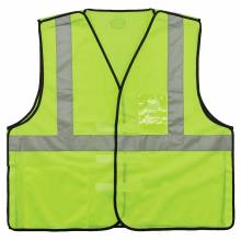 GloWear 8216BA S/M Lime Type R Class 2 Breakaway Mesh Vest w/ ID Holder
