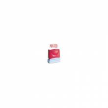 AbilityOne 7520012074207 SKILCRAFT Pre-Inked Message Stamp - POSTED Message Stamp - 0.5" x 1.75" - Red