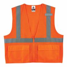GloWear 8220Z S/M Orange Type R Class 2 Standard Mesh Vest