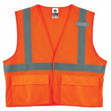 GloWear 8220HL S/M Orange Type R Class 2 Standard Mesh Vest