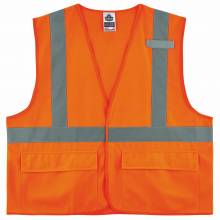 GloWear 8225HL S/M Orange Type R Class 2 Standard Solid Vest