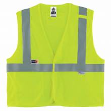 GloWear 8260FRHL L/XL Lime Type R Class 2 FR Modacrylic Vest