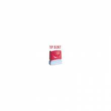AbilityOne 7520012074118 SKILCRAFT Pre-Inked Message Stamp - TOP SECRET Message Stamp - 0.5" x 1.75" - Red