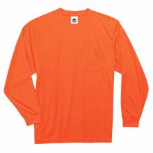 GloWear 8091 5XL Orange Non-Certified Long Sleeve T-Shirt
