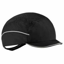 Skullerz 8955 Micro Brim Black Lightweight Bump Cap Hat
