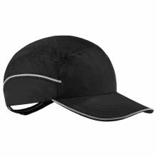 Skullerz 8955 Long Brim Black Lightweight Bump Cap Hat
