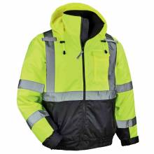 GloWear 8377 3XL Lime Type R Class 3 Hi-Vis Quilted Bomber Jacket