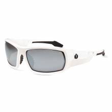 Skullerz ODIN Silver Mirror Lens White Safety Glasses