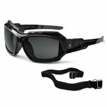 Skullerz LOKI Polarized Smoke Lens Black Safety Glasses // Sunglasses