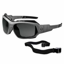 Skullerz LOKI Anti-Fog Smoke Lens Matte Gray Safety Glasses // Sunglasses