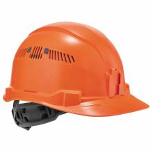 Skullerz 8972  Orange Class C Hard Hat Cap Style Vented Ratchet Susp