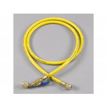 Yellow Jacket PLUS II™ 29060 Compact Ball Valve Manifold Hose, 1/4 in, Yellow, 60 in