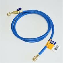 Yellow Jacket 29272 Plus II 1/4" Hose with Compact Ball Valve, 72", Blue