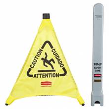 Rubbermaid Commercial 9S01-00 30" Caution Wet Floor Triangular Cone