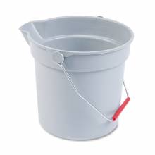 Rubbermaid Commercial 2963-GRAY 10Qt Round Brute Bucketgray