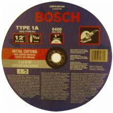 BOSCH CWPS1M1200 12 x 5/32 x 1 Type 1 HS Portable C/O Wheel A24R-BF for Metal  (Bulk)