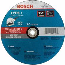 BOSCH CWPS1M1220 12 x 5/32 x 20mm HS Portable C/O Wheel A24R-BF for Metal  (Bulk)