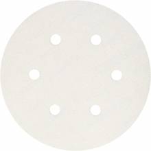 BOSCH SR6W120 6" Hook & Loop Sanding Disc, 6-Hole, White, 120 Grit  (5pk)