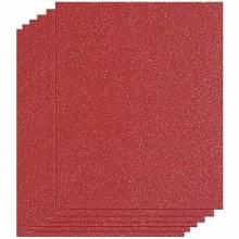 BOSCH SS4R060 1/4 Sanding Sheet, Red, 60 Grit  (5Pk)