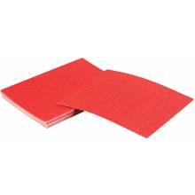 BOSCH SS4R122 1/4 Sanding Sheet, Red, 120 Grit  (25Pk),  Merchandisable Carton