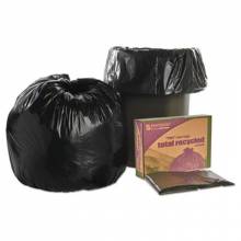 AbilityOne 8105013862290 Skilcraft TRC Total Recycled Content Bags - Extra Heavy-Duty, 30" x 39" - 30" x 39" - Low Density - 100Bag - Brown, Black