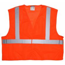 MCR Safety CL2MOXL Class 2, Tear-Away, Poly Safety Vest, 2 (1EA)