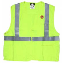 MCR Safety FRMCL2LM Lime, Cl2, Fr Modacrylic Vest, M (1EA)