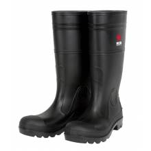 MCR Safety PBS1207 14" PVC Knee Boot,Mens,Steel Toe,Blk (1PR)