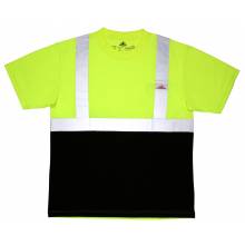 MCR Safety STSCL2MSLX3 Class 2,T-Shirt,Birdeye,Wicking X3 (1EA)