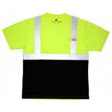 MCR Safety STSCL2MSLXL Class 2,T-Shirt,Birdeye,Wicking XL (1EA)
